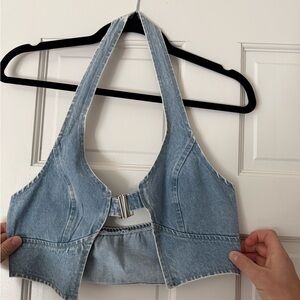 SHEIN Light Blue Denim Jacket